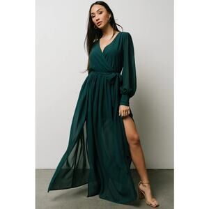 Baltic Born Womens Celine Bridesmaid Maxi Wrap Dress Size S Wedding Formal Event
